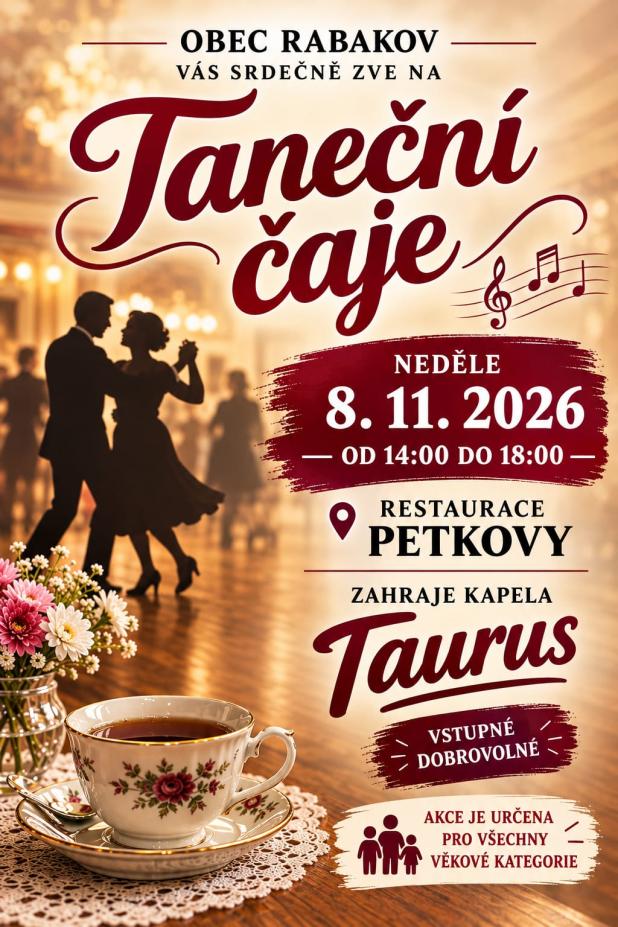 Taneční čaje 8.11.2026